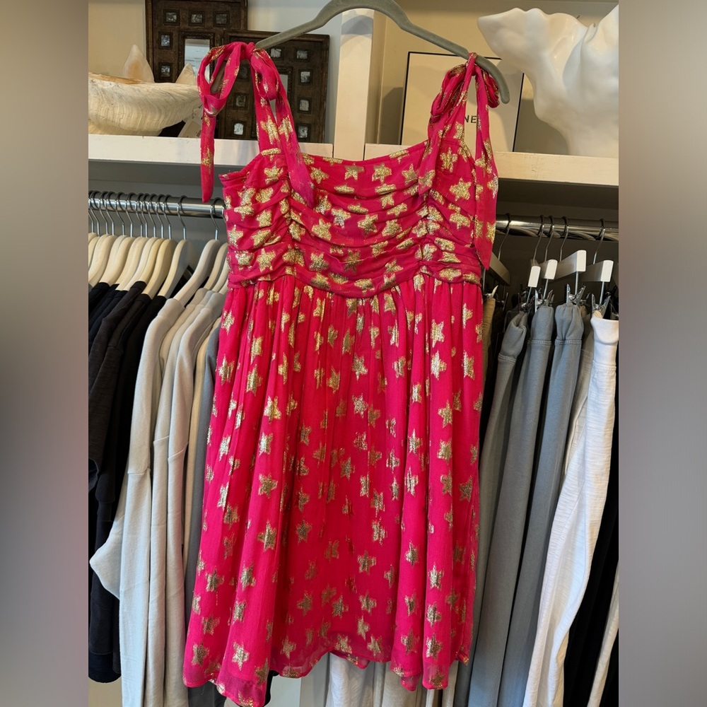 NWT Medium Ciebon star dress with ties on the shoulders